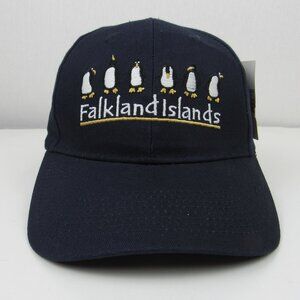 Falkland Islands Cap New Hat Blue Men's Adjustable Embroidered Penguins